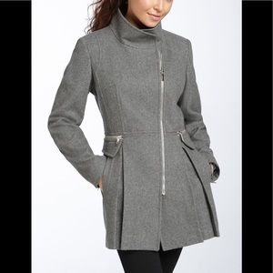 Laundry by Shelli Segal Asymmetrical Zip Coat